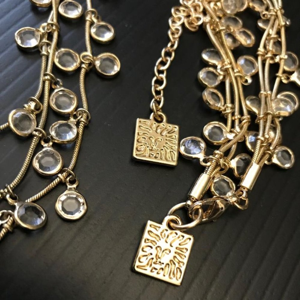 Anne Klein Antique Gold-Tone Necklace & Bracelet Set - Picture 6 of 7